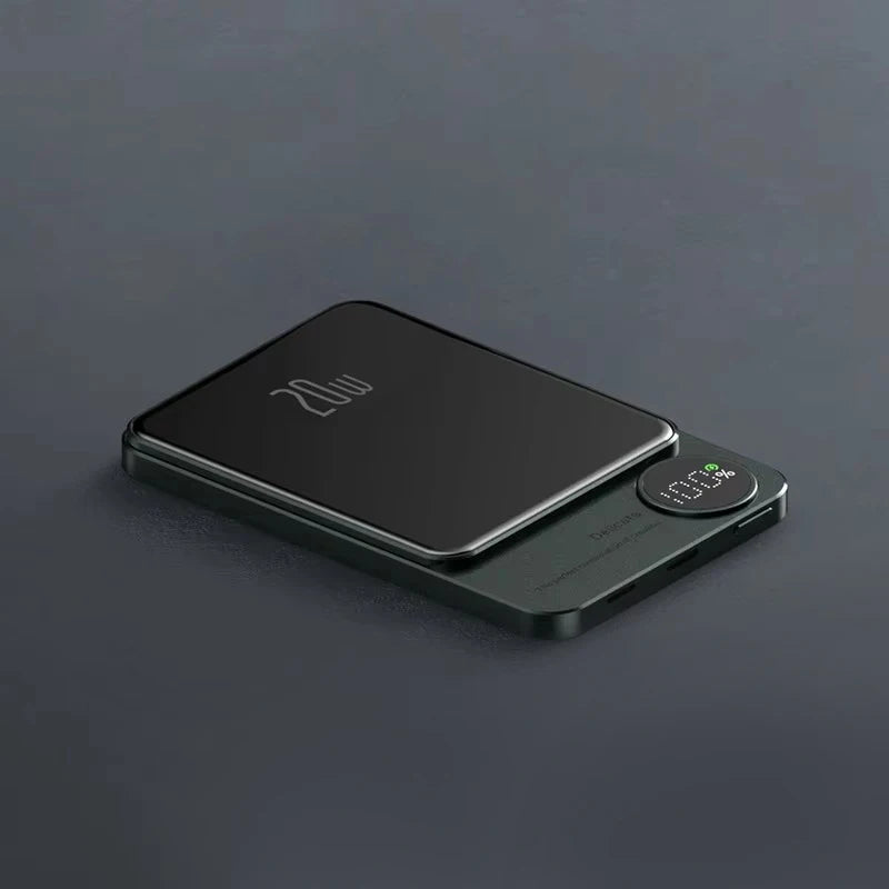 10,000mAh Magnetic Power Bank with Wireless Fast Charging for MagSafe