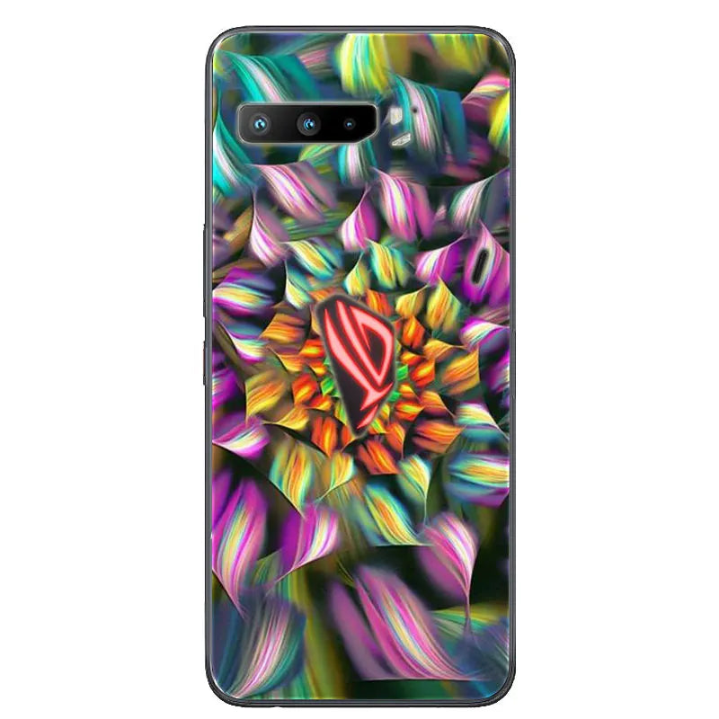 For Asus Rog Phone 3 ZS661KS Case Black Silicone Soft TPU Back Cover for Asus Rog Phone 3 Case ZS661KS Phone Cases Coque Funda
