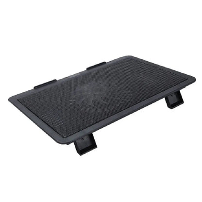 Durable Adjustable Laptop Cooling Pad USB Port Metal Mesh Laptop Cooler Fan LED Light Laptop Cooling Stand Office