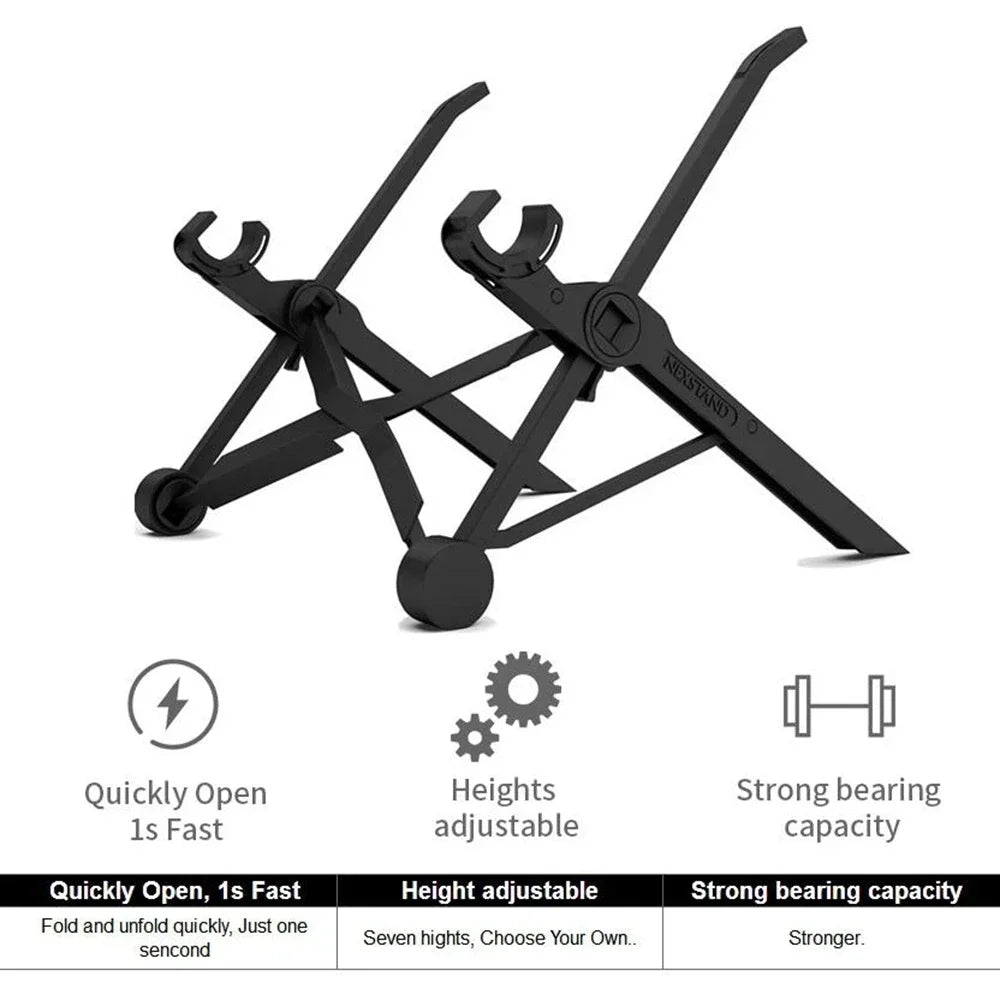 NEXSTAND K2 Laptop Stand Foldable Portable Height Adjustable Ventilated Bracket Notebook Holder Laptop Accessories