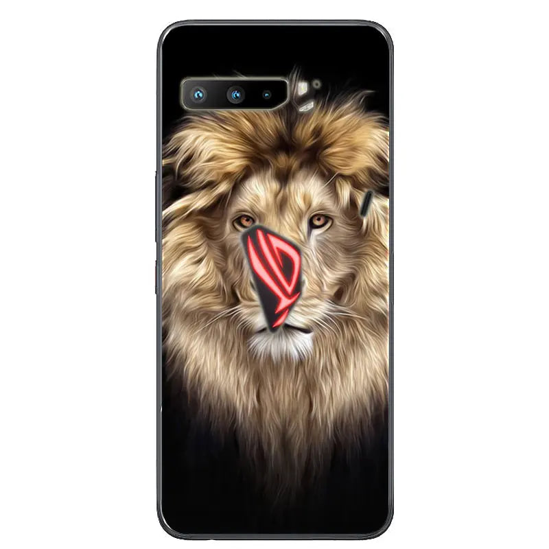 For Asus Rog Phone 3 ZS661KS Case Black Silicone Soft TPU Back Cover for Asus Rog Phone 3 Case ZS661KS Phone Cases Coque Funda