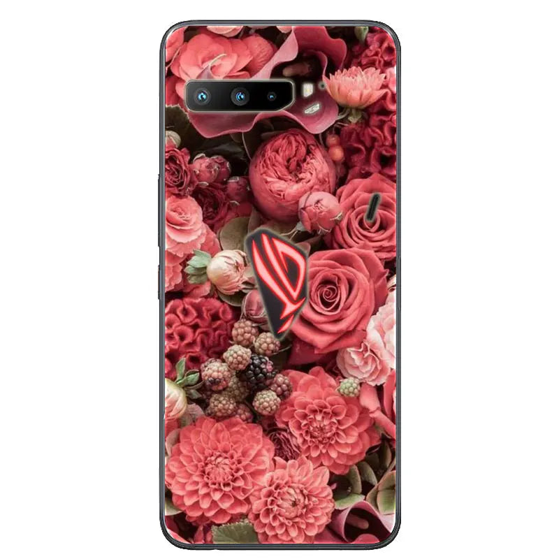 For Asus Rog Phone 3 ZS661KS Case Black Silicone Soft TPU Back Cover for Asus Rog Phone 3 Case ZS661KS Phone Cases Coque Funda