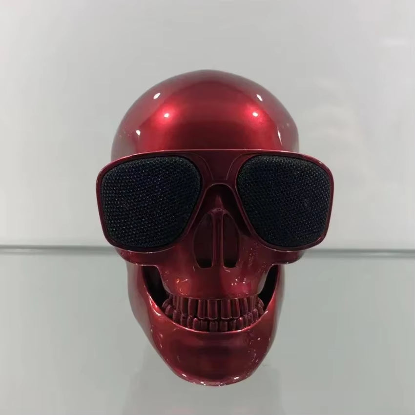 Portable Mini Bluetooth Skull Head Speaker - Wireless HD Stereo Subwoofer and Creative Home Decor