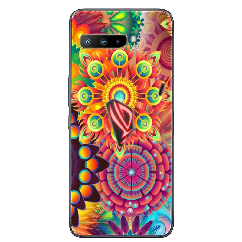 For Asus Rog Phone 3 ZS661KS Case Black Silicone Soft TPU Back Cover for Asus Rog Phone 3 Case ZS661KS Phone Cases Coque Funda