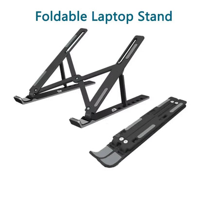 Foldable Laptop Stand ABS Adjustable Notebook Support Computer Bracket Base for Macbook Air Pro Lenovo Accessories Laptop Holder