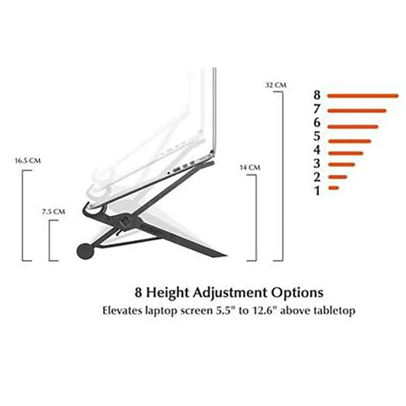 Portable Laptop Stand Adjustable Height and Foldable Laptop Stand for Laptop/Notebook/Thinkpad/Macbook Pro/Air