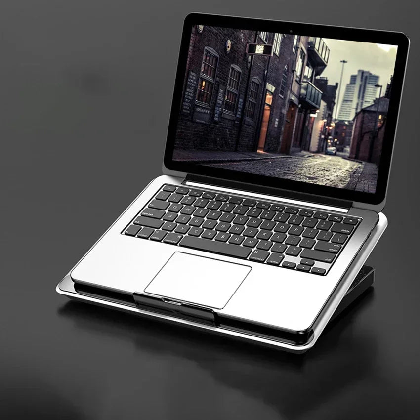Metal Panel Laptop Cooler Stand Gaming Laptop Cooling Fan Laptop Cooling Pad 17 Inch Notebook Cooler Stand for Gaming