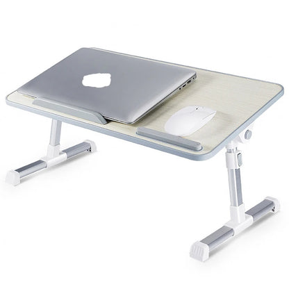 Laptop Desk for Bed Adjustable Computer Tray Foldable Bed Desk for Laptop Notebook Portable Laptop Table with Cooling Fan