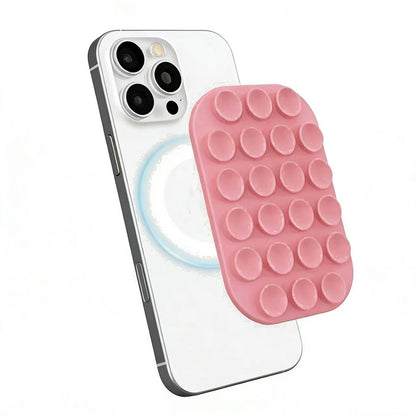 Cross-Border Bestseller Magnetic Suction Phone Stand Suitable for Magsafe Phone Cases Iphone Silicone Magnetic Suction Stand