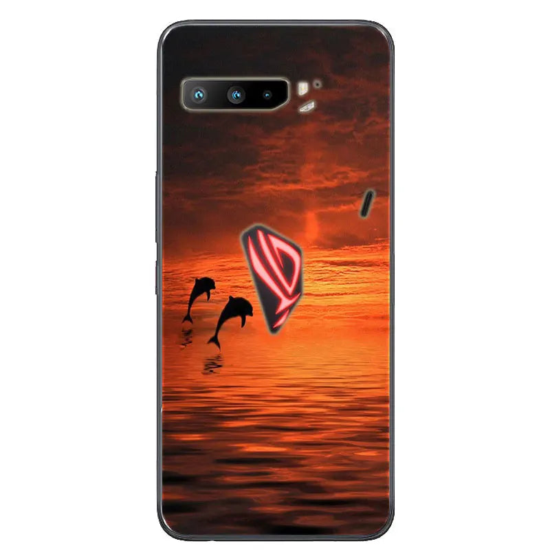 For Asus Rog Phone 3 ZS661KS Case Black Silicone Soft TPU Back Cover for Asus Rog Phone 3 Case ZS661KS Phone Cases Coque Funda