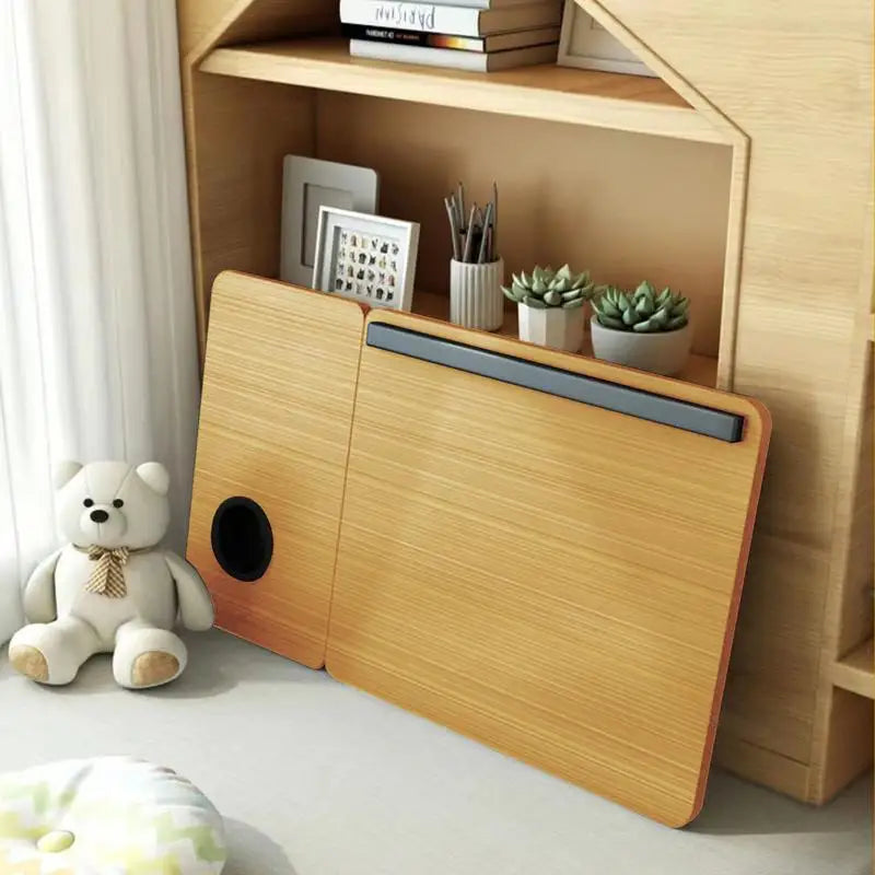 Laptop Bed Desk Foldable Portable Laptop Lap Working Desk Small Adjustable Foldable Bed Table for Laptop and Writing for Couch