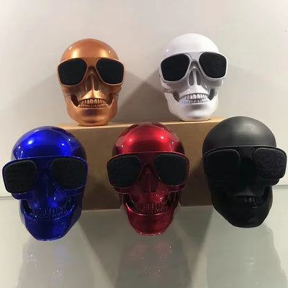 Portable Mini Bluetooth Skull Head Speaker - Wireless HD Stereo Subwoofer and Creative Home Decor