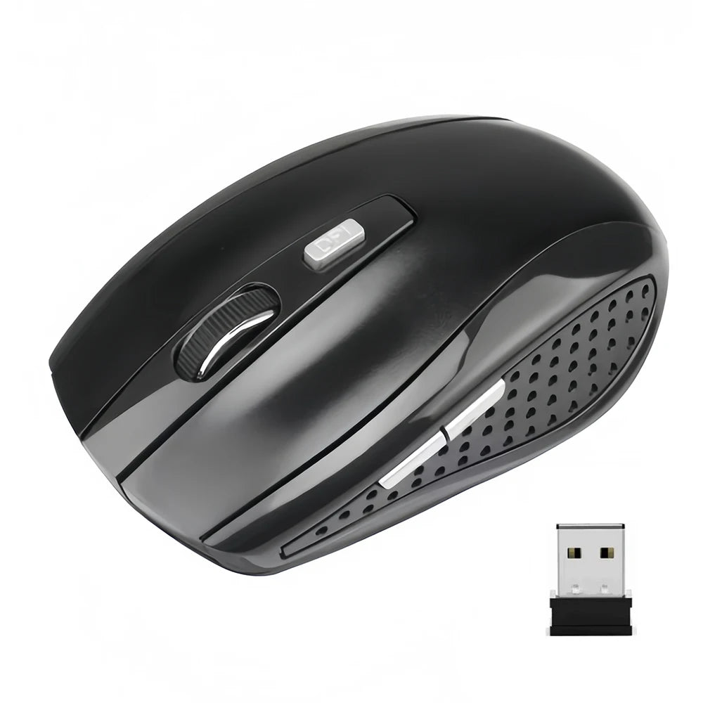 Slim Wireless Mouse 2.4Ghz Optical Mice 1600DPI USB Receiver Gamer Office Thin Mouse Ergonomic Design Mice for PC Laptop Desktop