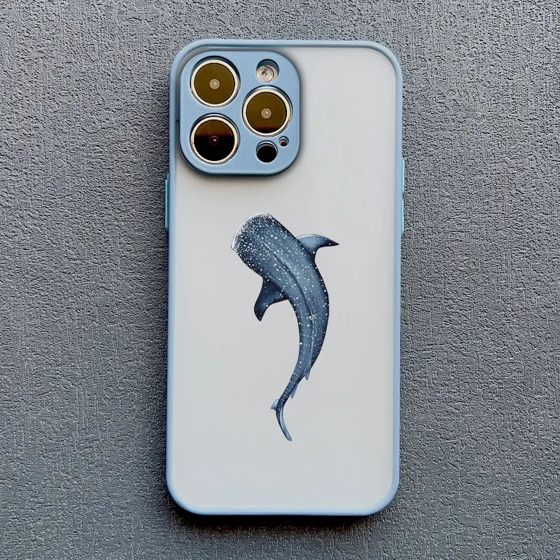 Ocean-Inspired Turtle Phone Case for iPhone 11, 12, 13, 14, 15, 16, 17 Pro Max, Mini, Plus, X, and XR - Sea Blue Design