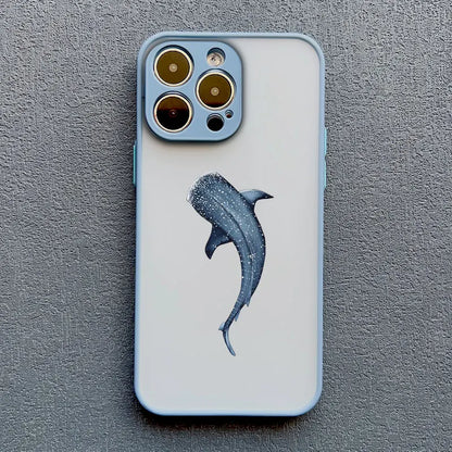 Ocean-Inspired Turtle Phone Case for iPhone 11, 12, 13, 14, 15, 16, 17 Pro Max, Mini, Plus, X, and XR - Sea Blue Design