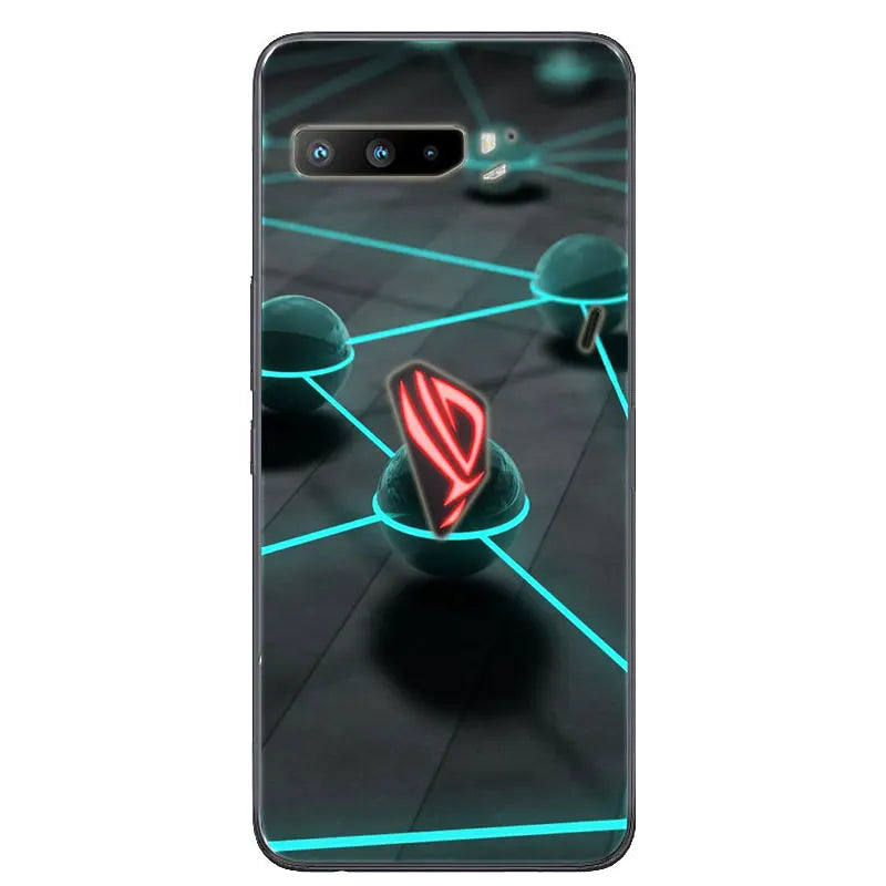 For Asus Rog Phone 3 ZS661KS Case Black Silicone Soft TPU Back Cover for Asus Rog Phone 3 Case ZS661KS Phone Cases Coque Funda