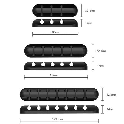 Desktop Silicone Cable Organizer Multipurpose Elastic Cord Cable Holder for Bundling and Fastening Earphone Phone Charger
