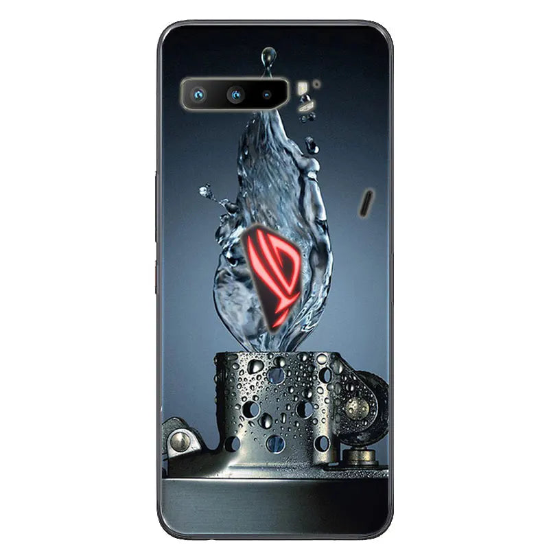 For Asus Rog Phone 3 ZS661KS Case Black Silicone Soft TPU Back Cover for Asus Rog Phone 3 Case ZS661KS Phone Cases Coque Funda