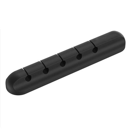 Desktop Silicone Cable Organizer Multipurpose Elastic Cord Cable Holder for Bundling and Fastening Earphone Phone Charger