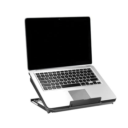 Durable Adjustable Laptop Cooling Pad USB Port Metal Mesh Laptop Cooler Fan LED Light Laptop Cooling Stand Office