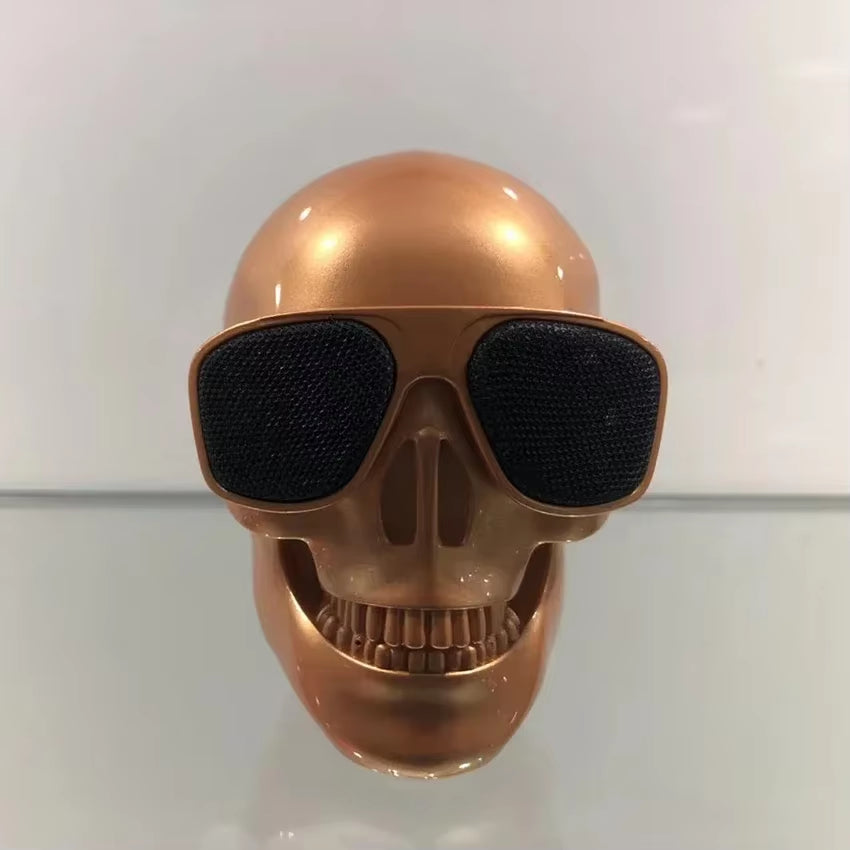 Portable Mini Bluetooth Skull Head Speaker - Wireless HD Stereo Subwoofer and Creative Home Decor