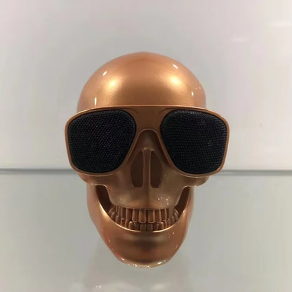 Portable Mini Bluetooth Skull Head Speaker - Wireless HD Stereo Subwoofer and Creative Home Decor