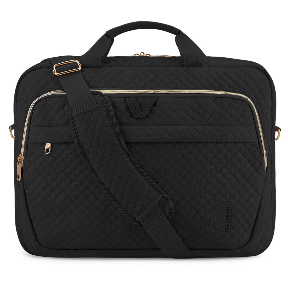 BAGSMART 17.3 Inch Laptop Bag Expandable Computer Bag Laptop Briefcase Men Women Laptop Shoulder Bag Work Business Travel Office