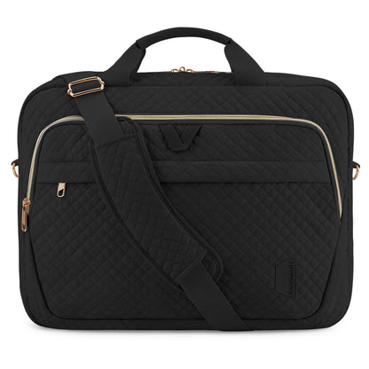BAGSMART 17.3 Inch Laptop Bag Expandable Computer Bag Laptop Briefcase Men Women Laptop Shoulder Bag Work Business Travel Office