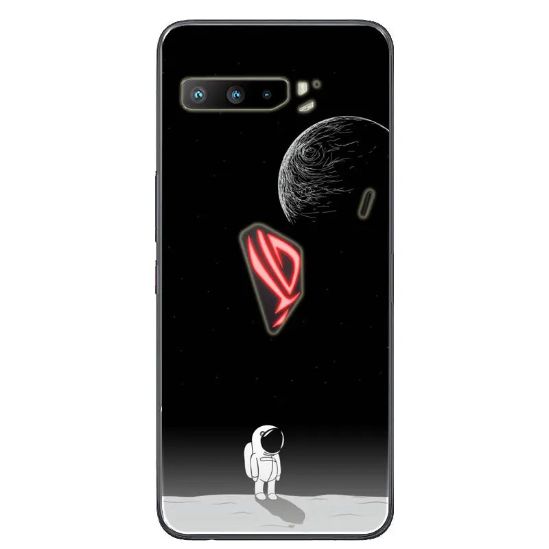 For Asus Rog Phone 3 ZS661KS Case Black Silicone Soft TPU Back Cover for Asus Rog Phone 3 Case ZS661KS Phone Cases Coque Funda