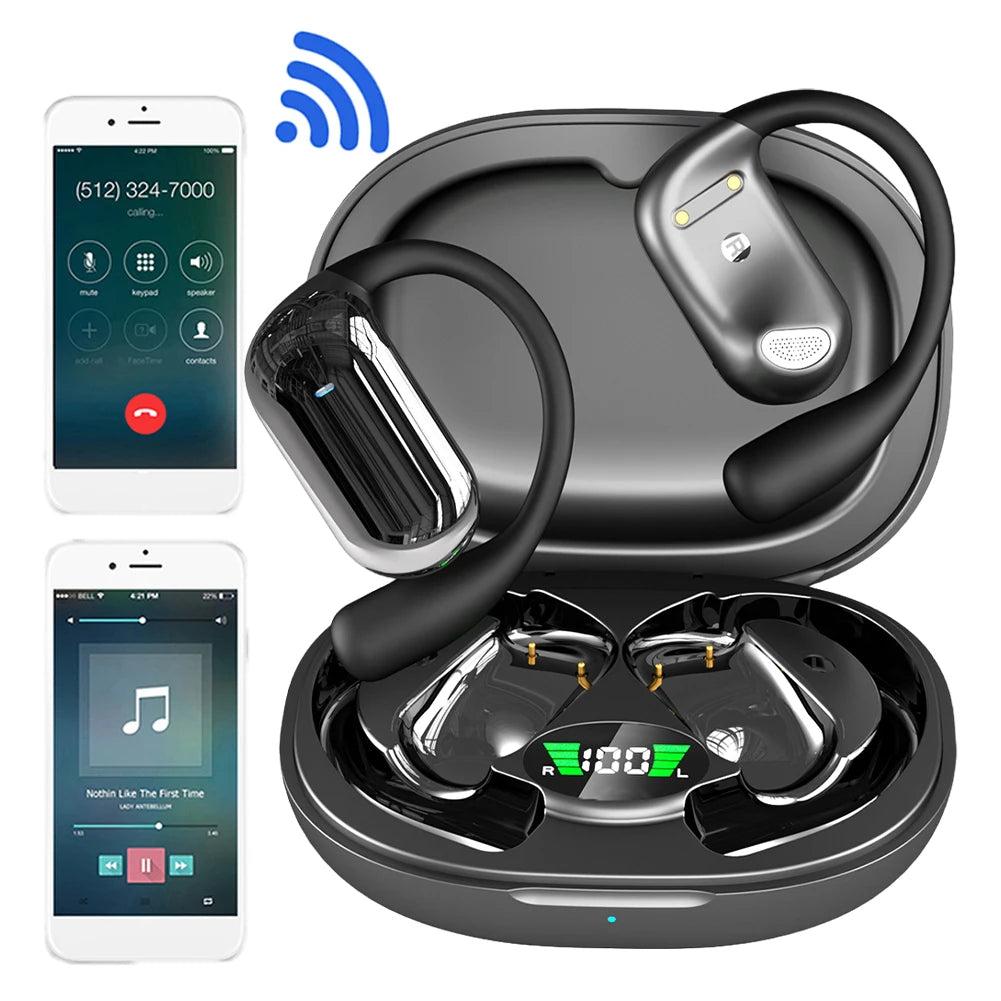 3-In-1 AI Translator Earbuds 144 Languages Noise Cancelling Bluetooth 5.3 Headset Translator Headphones Smart Voice Real Time