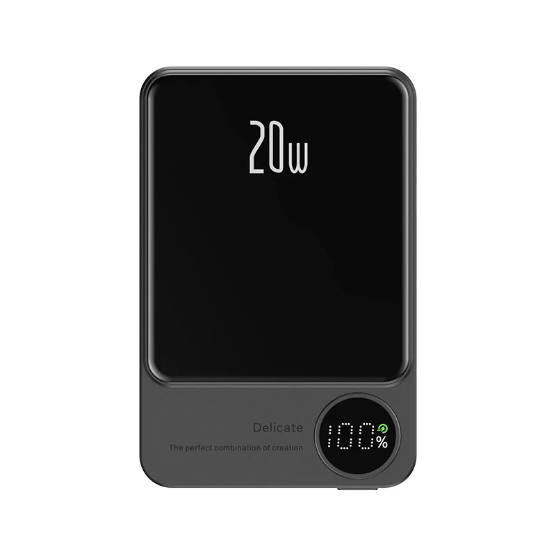 10,000mAh Magnetic Power Bank with Wireless Fast Charging for MagSafe