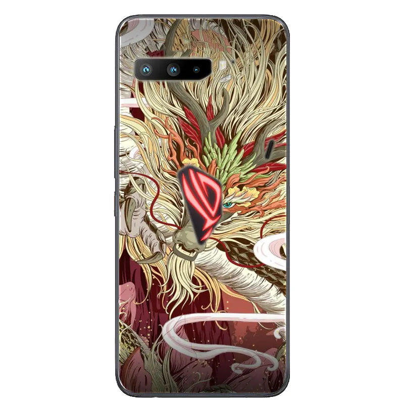 For Asus Rog Phone 3 ZS661KS Case Black Silicone Soft TPU Back Cover for Asus Rog Phone 3 Case ZS661KS Phone Cases Coque Funda