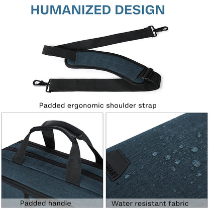BAGSMART 17.3 Inch Laptop Bag Expandable Computer Bag Laptop Briefcase Men Women Laptop Shoulder Bag Work Business Travel Office