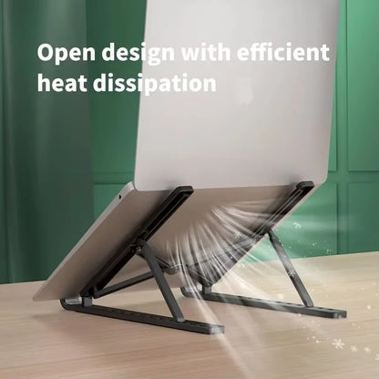 Foldable Laptop Stand ABS Adjustable Notebook Support Computer Bracket Base for Macbook Air Pro Lenovo Accessories Laptop Holder