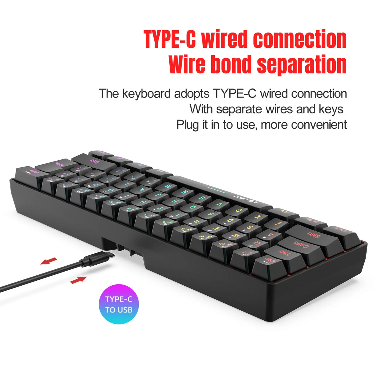 Bluetooth Wireless Keyboard 2.4G USB Triple RGB Keyboards White 60% Computer Backlit Ergonomic Tablet Key Board Laptop Claviers