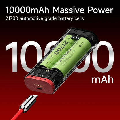 SHARGE Pouch 10000Mah Power Bank Portable 3-In-1 Charger OPPO SUPERVOOC 55W PD40W Fast Charging for OPPO Oneplus Samsung