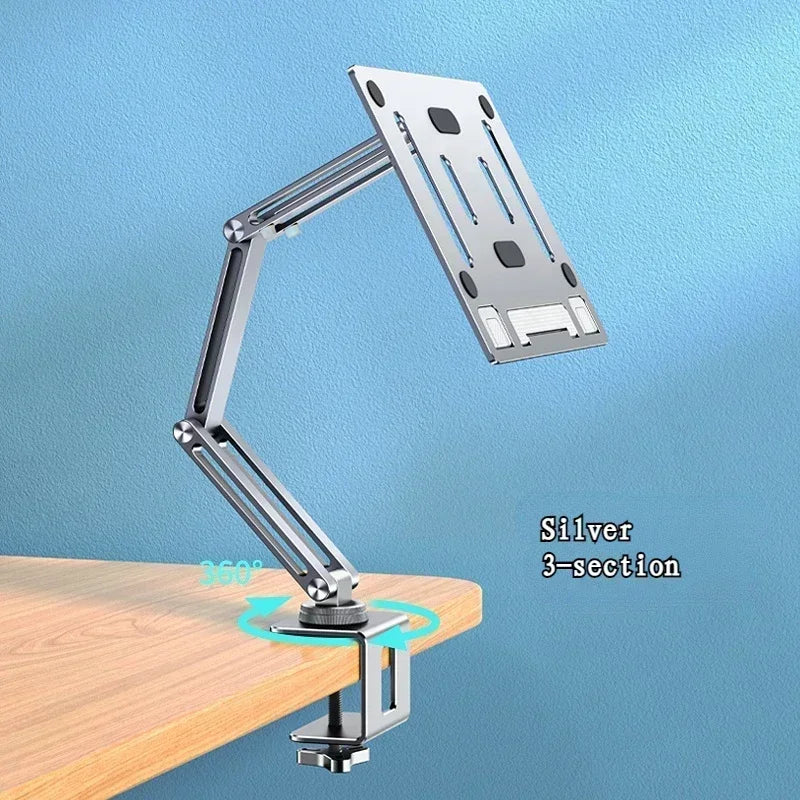 Eary Laptop Mount for Desk Laptop Arm Mount with 360°Rotating for Notebook up to 17 Inch Adjustable Foldable Laptop Stand Holder