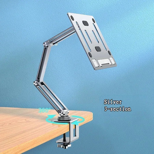 Eary Laptop Mount for Desk Laptop Arm Mount with 360°Rotating for Notebook up to 17 Inch Adjustable Foldable Laptop Stand Holder