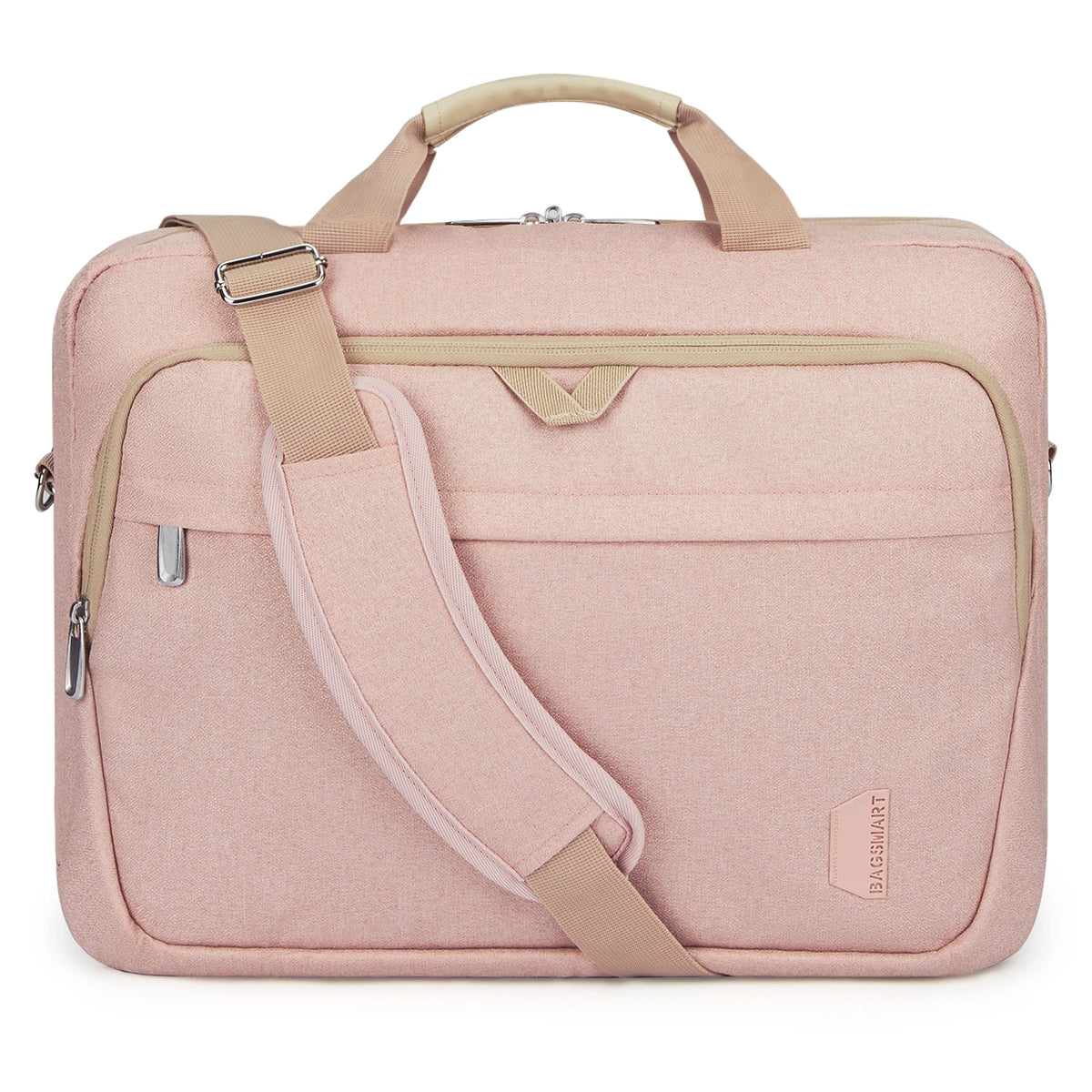BAGSMART 17.3 Inch Laptop Bag Expandable Computer Bag Laptop Briefcase Men Women Laptop Shoulder Bag Work Business Travel Office