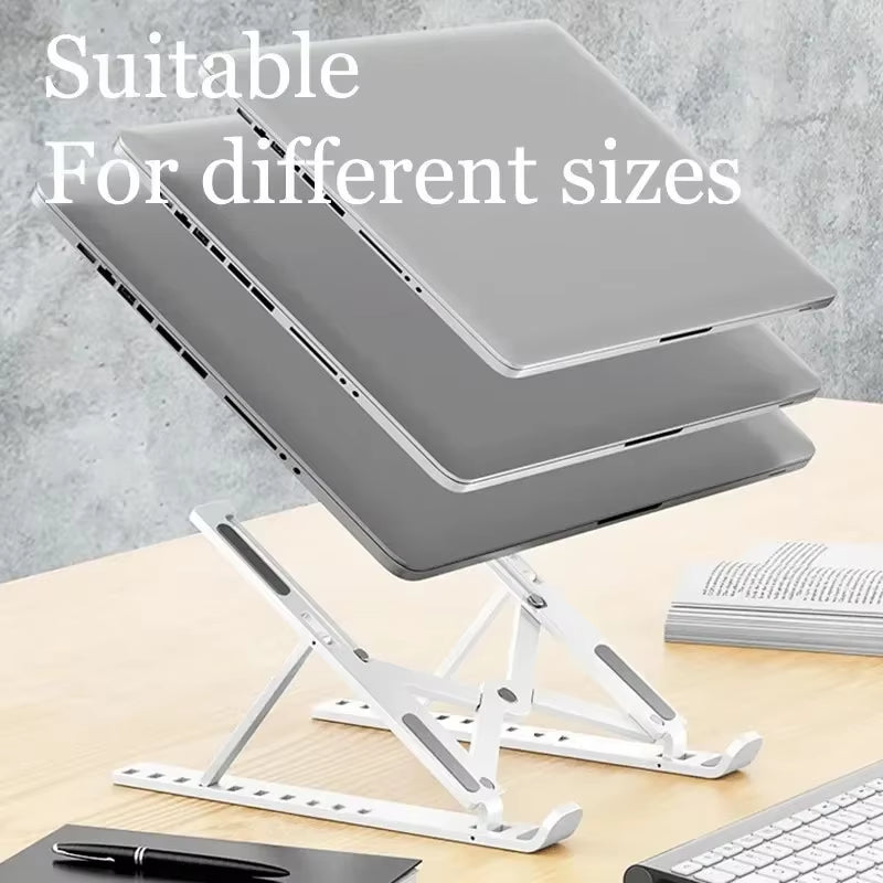 Foldable Laptop Stand ABS Adjustable Notebook Support Computer Bracket Base for Macbook Air Pro Lenovo Accessories Laptop Holder