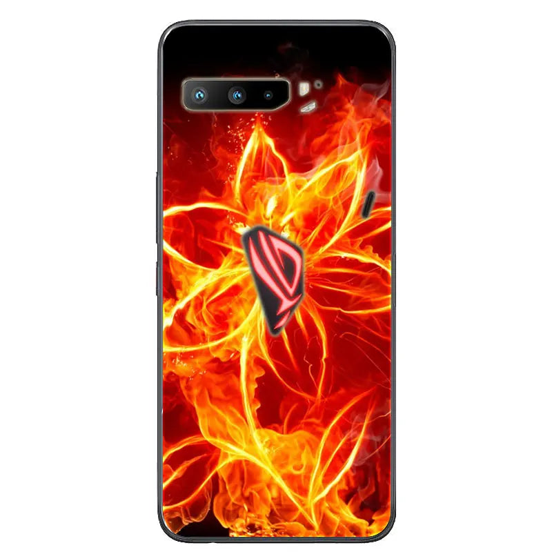 For Asus Rog Phone 3 ZS661KS Case Black Silicone Soft TPU Back Cover for Asus Rog Phone 3 Case ZS661KS Phone Cases Coque Funda
