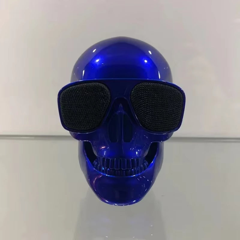 Portable Mini Bluetooth Skull Head Speaker - Wireless HD Stereo Subwoofer and Creative Home Decor