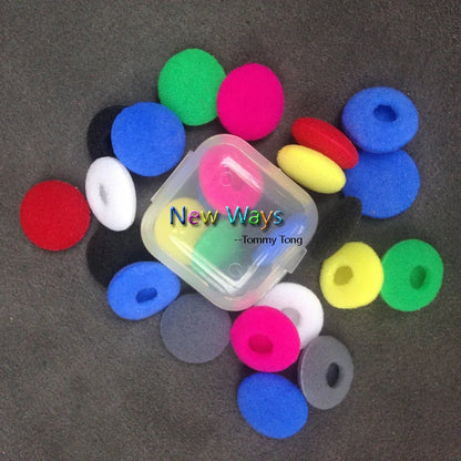 200Pcs/100Pairs Foam Ear Pads for Headphones Sponge Headphone Replacement Earphones Earpads Earphone Covers Ear Cups 18Mm Caps