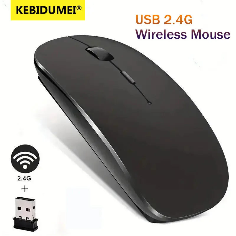 Slim Wireless Mouse 2.4Ghz Optical Mice 1600DPI USB Receiver Gamer Office Thin Mouse Ergonomic Design Mice for PC Laptop Desktop