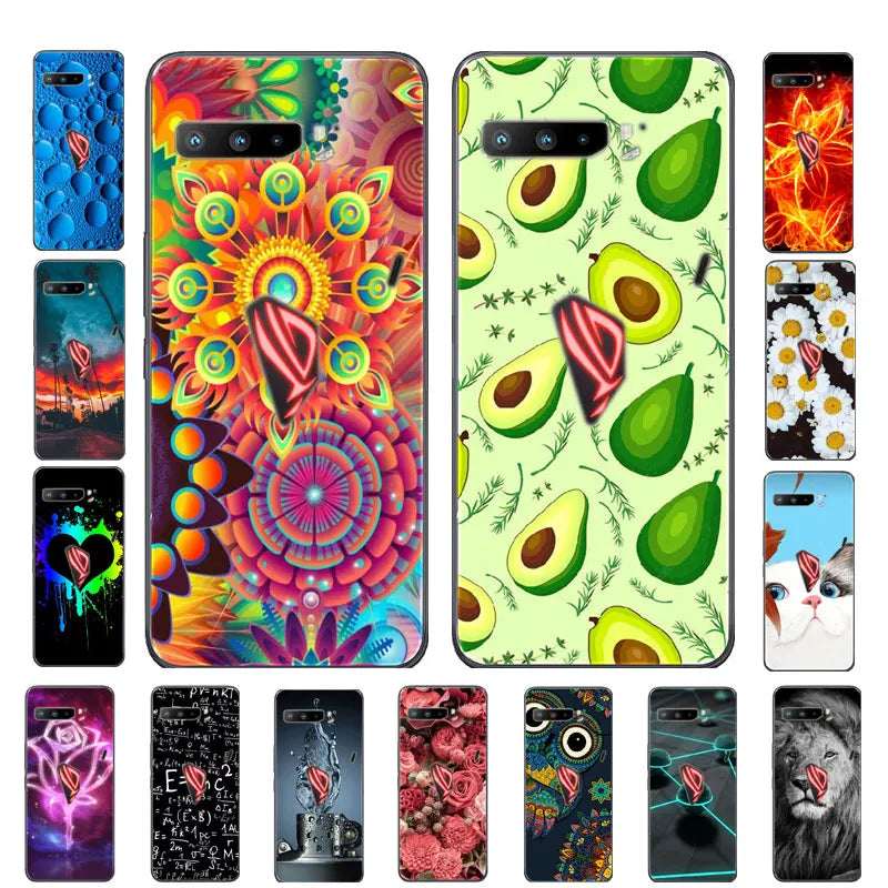 For Asus Rog Phone 3 ZS661KS Case Black Silicone Soft TPU Back Cover for Asus Rog Phone 3 Case ZS661KS Phone Cases Coque Funda