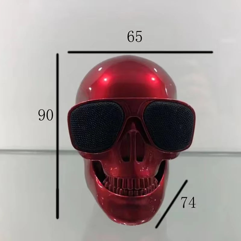 Portable Mini Bluetooth Skull Head Speaker - Wireless HD Stereo Subwoofer and Creative Home Decor