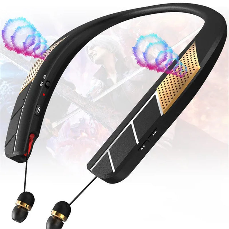 Bluetooth LZ-6 LZ-5 5.0 Neckband Headset Wireless Earphone Speaker Headphone Waterproof Sport Headset with Mic Noisecancelling
