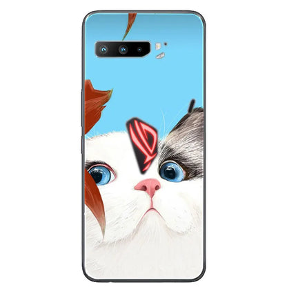 For Asus Rog Phone 3 ZS661KS Case Black Silicone Soft TPU Back Cover for Asus Rog Phone 3 Case ZS661KS Phone Cases Coque Funda