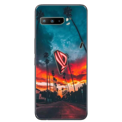 For Asus Rog Phone 3 ZS661KS Case Black Silicone Soft TPU Back Cover for Asus Rog Phone 3 Case ZS661KS Phone Cases Coque Funda