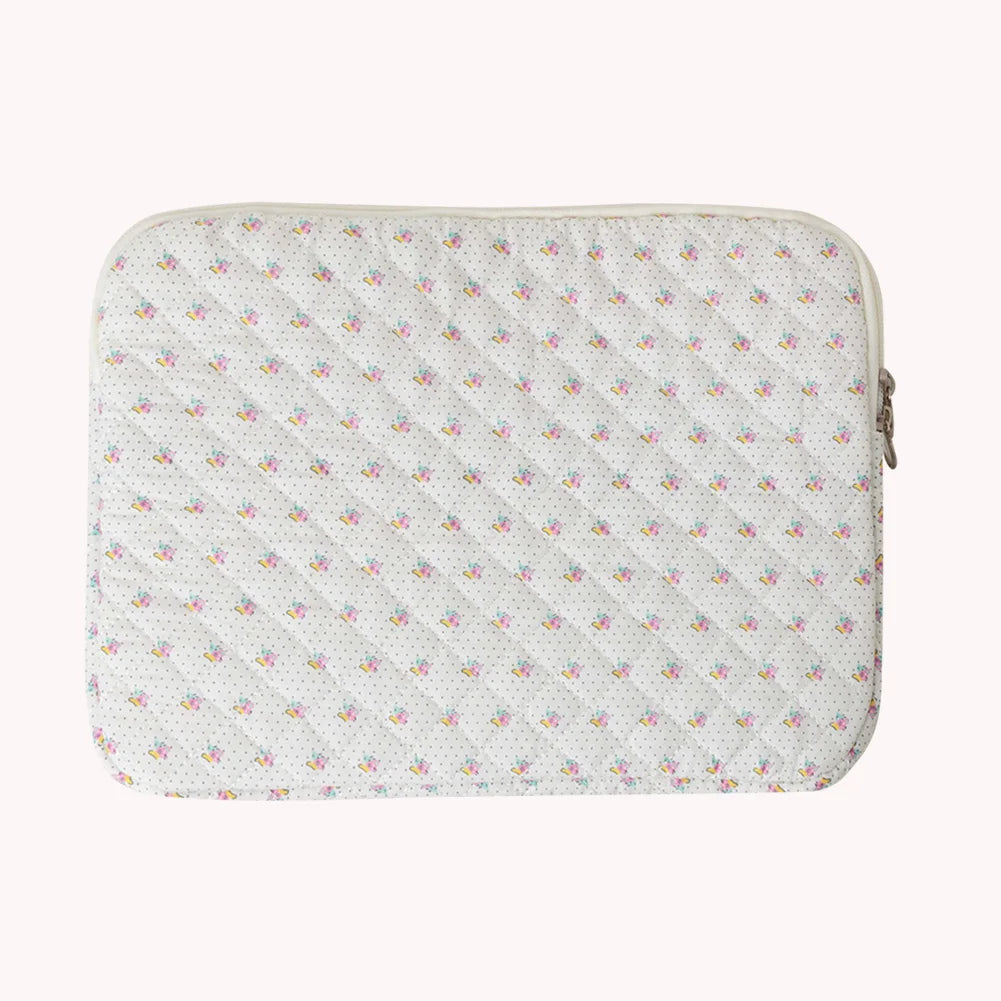 11/13/15 Inch Laptop Sleeve Quilted Laptop Bag Coquette Floral Laptop Carrying Case Office Accessories